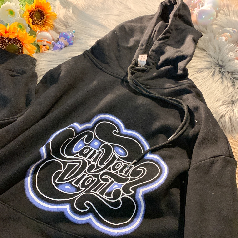 Áo Hoodie Dáng Rộng In Họa Tiết Dễ Thương Hợp Thời Trang