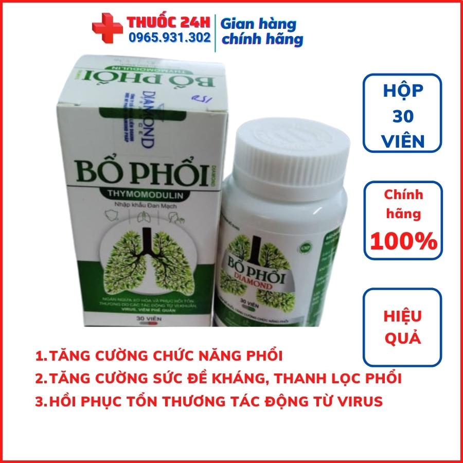 Viên BỔ PHỔI Thymomodulin Nhập khẩu Đan Mạch ngăn ngừa xơ hoá, phục hồi tổn thương phổi