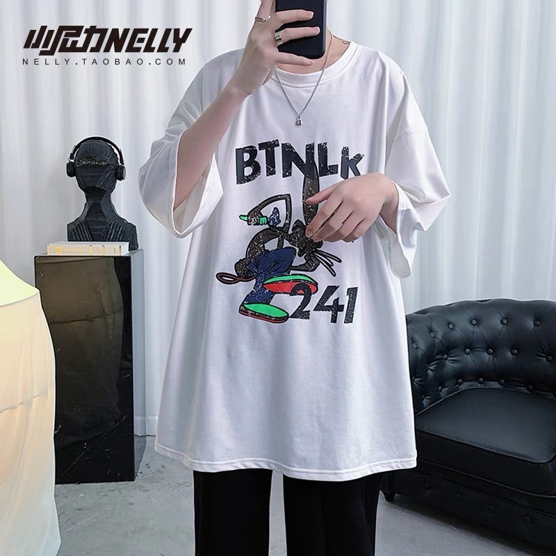 áo thun nam nữ unisex cổ điển retro form rộng ống tay rộng