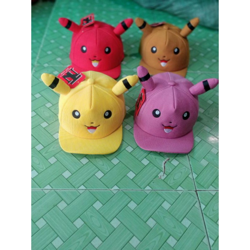 NÓN TRẺ EM PIKACHU, Nón trung cho bé từ 5-10tuổi( vòng đầu 50-52cm)