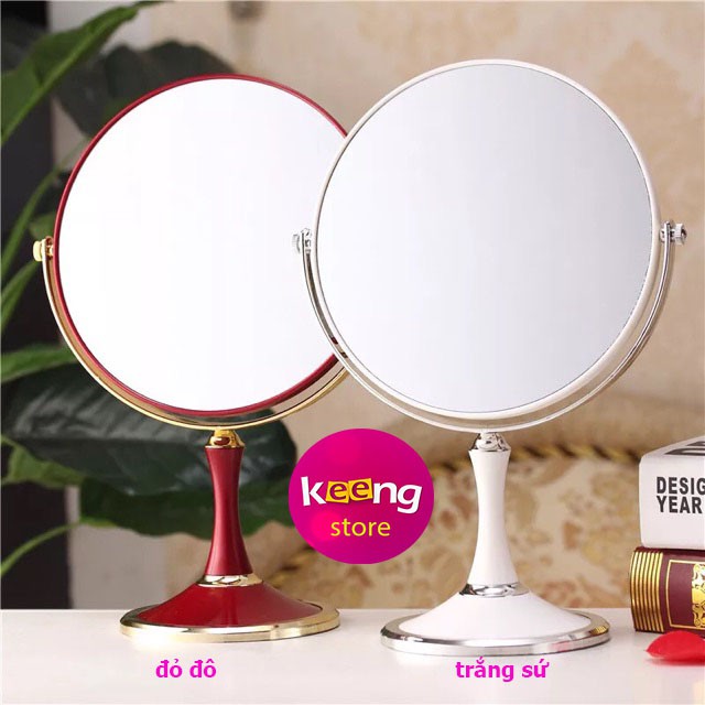 Gương Trang Điểm 2 Mặt Monoco Cỡ Lớn KEENGSTORE, Gương cao cấp lịch sự sang trọng