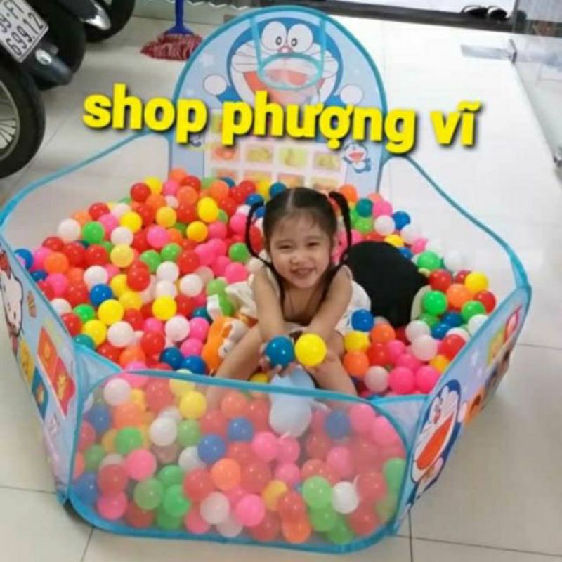 sale mừng lễ lớn Nhà bóng kitty hoặc doremon kèm 100 bóng 7 màu cho bé sale sale