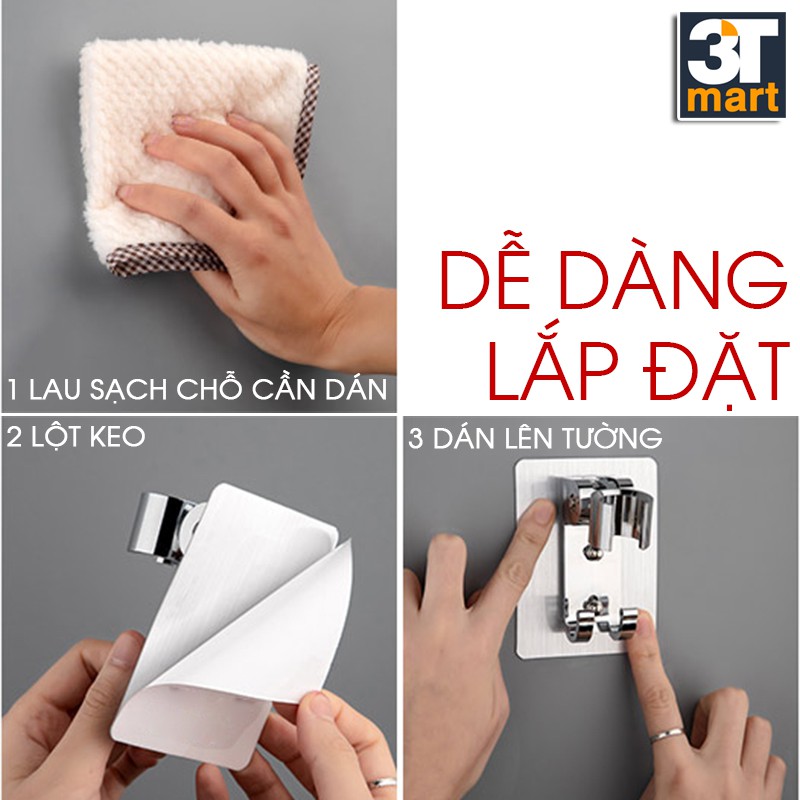 Bộ vòi sen siêu tăng áp C'MON TS-122 + dây sen + cài sen