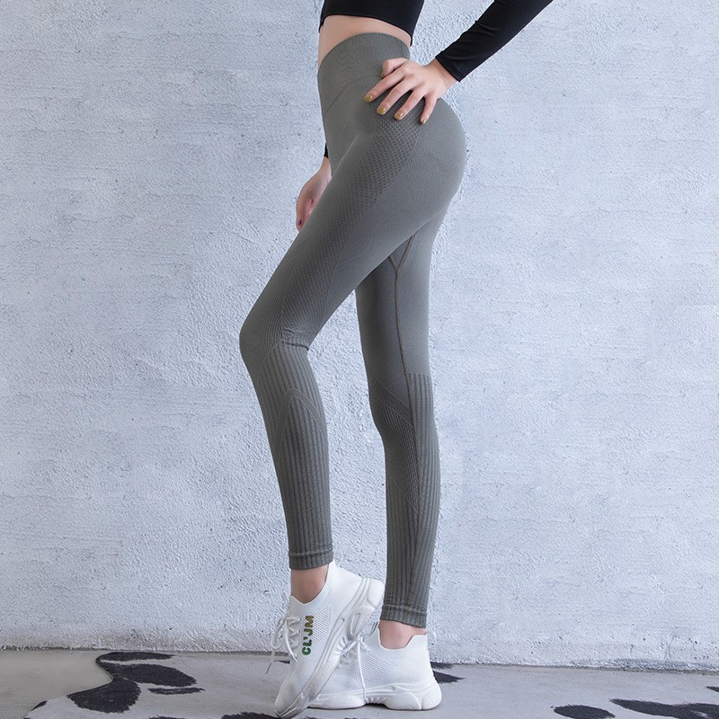 Quần Legging Thể Thao Lưng Cao Phối Lưới Nhanh Khô Thời Trang Thu Đông Mới Cho Nữ