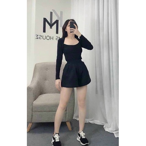 ÁO THUN CỔ VUÔNG MS10555