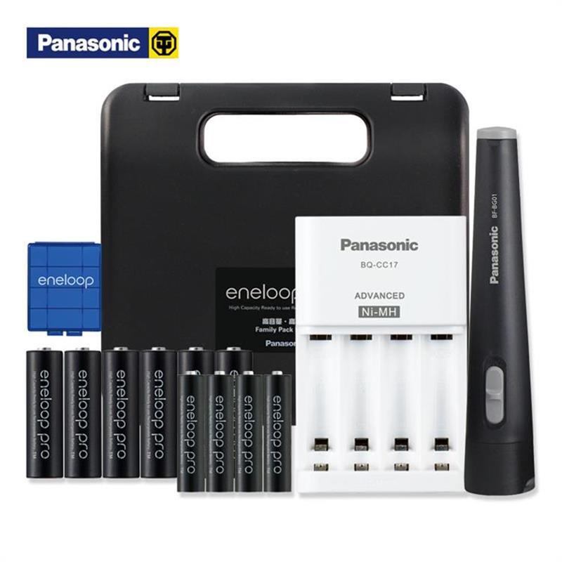 Bộ box sạc nhanh Panasonic K-KJ17HCC64W kèm 6 pin AA / 4 pin AAA / Đèn pin / hộp đựng (Đen) - Nhất Tín Computer
