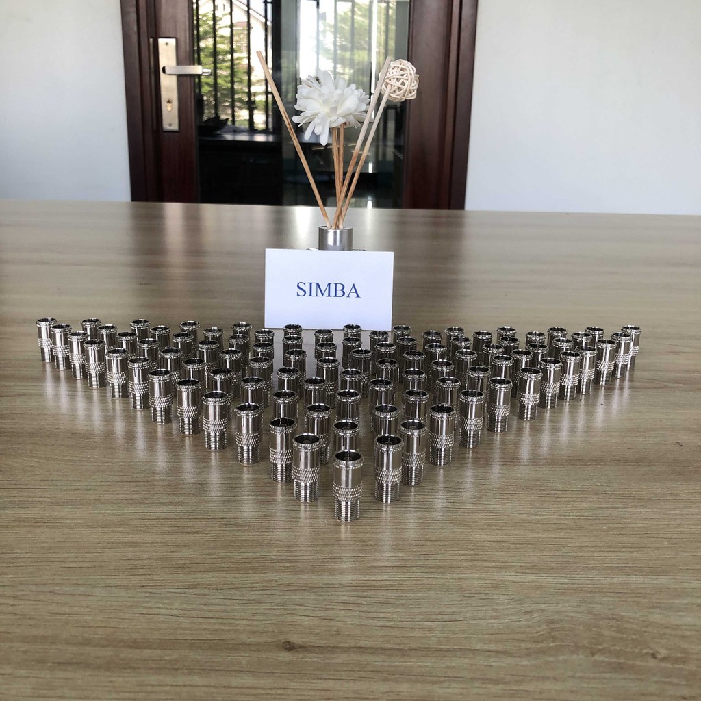 4 Jack F đực- cái vặn F5 jack cắm tivi hàng chuẩn Loại 1,RẮC GIẮC CẮM cho tivi truyền hình anten chảo, camera.RMS-Taiwan
