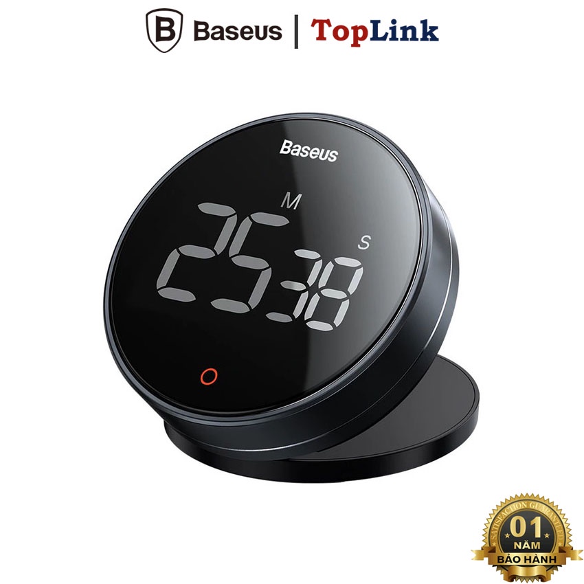 Đồng Hồ Hẹn Giờ Đếm Ngược Để Bàn Nhà Bếp Có Âm Thanh Baseus Heyo Rotation Countdown Timer Pro