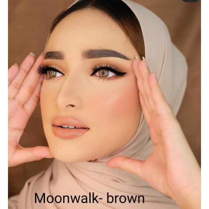 Moonwalk Áo Thun Màu Nâu Thông Thường / Minius Softlens (Sd 6.00)