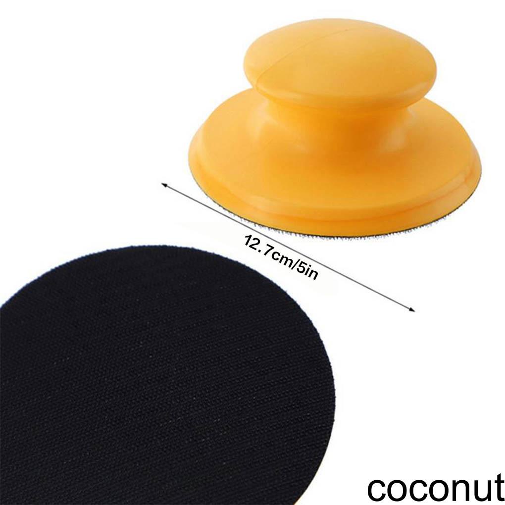 [Coco] Hand Sanding Block Sandpaper Holder Pad Hand Grinding Block Wood Polishing Tool Woodworking Tool A Type Round