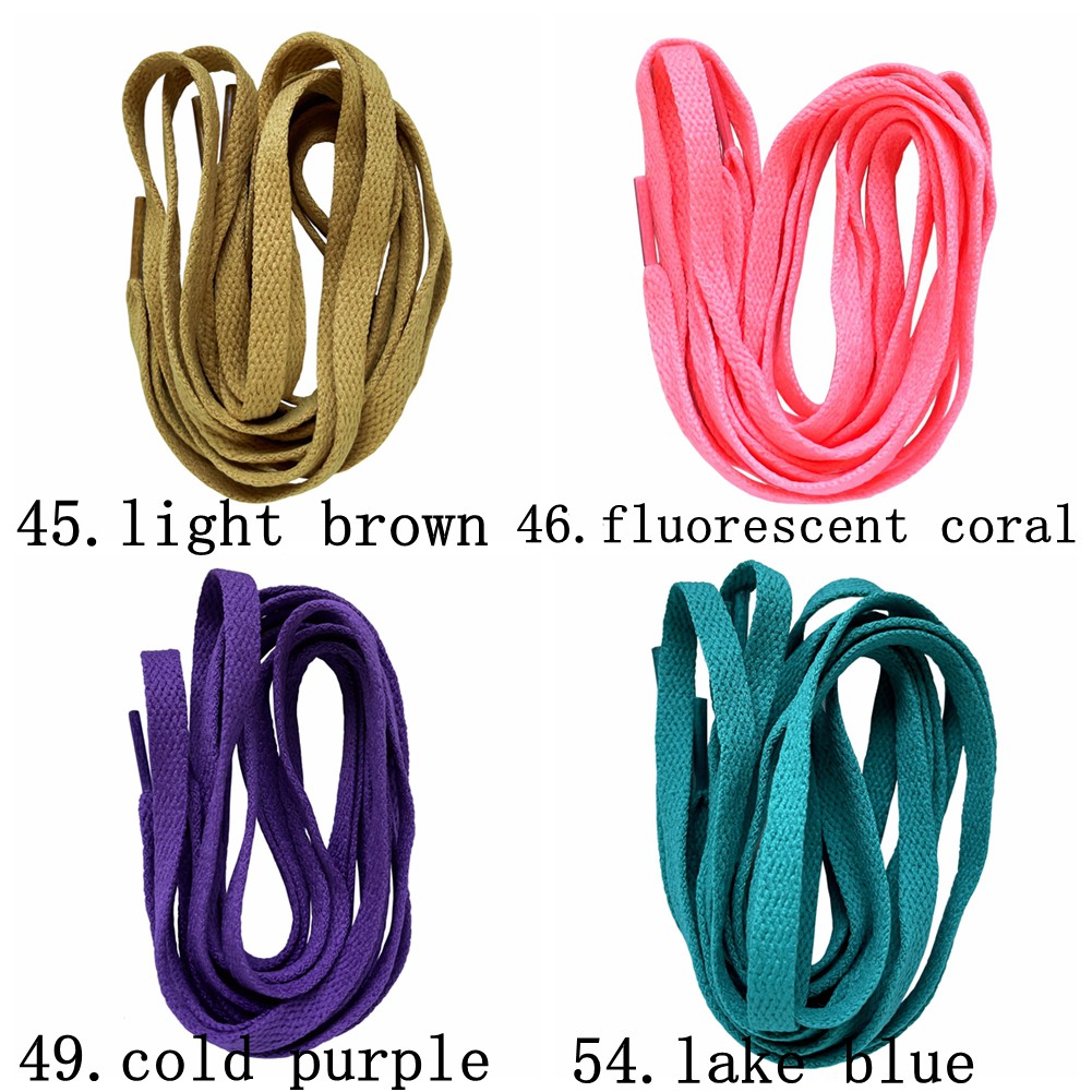 Dây Giày Thể Thao Chất Liệu Polyester Bản Rộng 8Mm Dài 100-180Cm