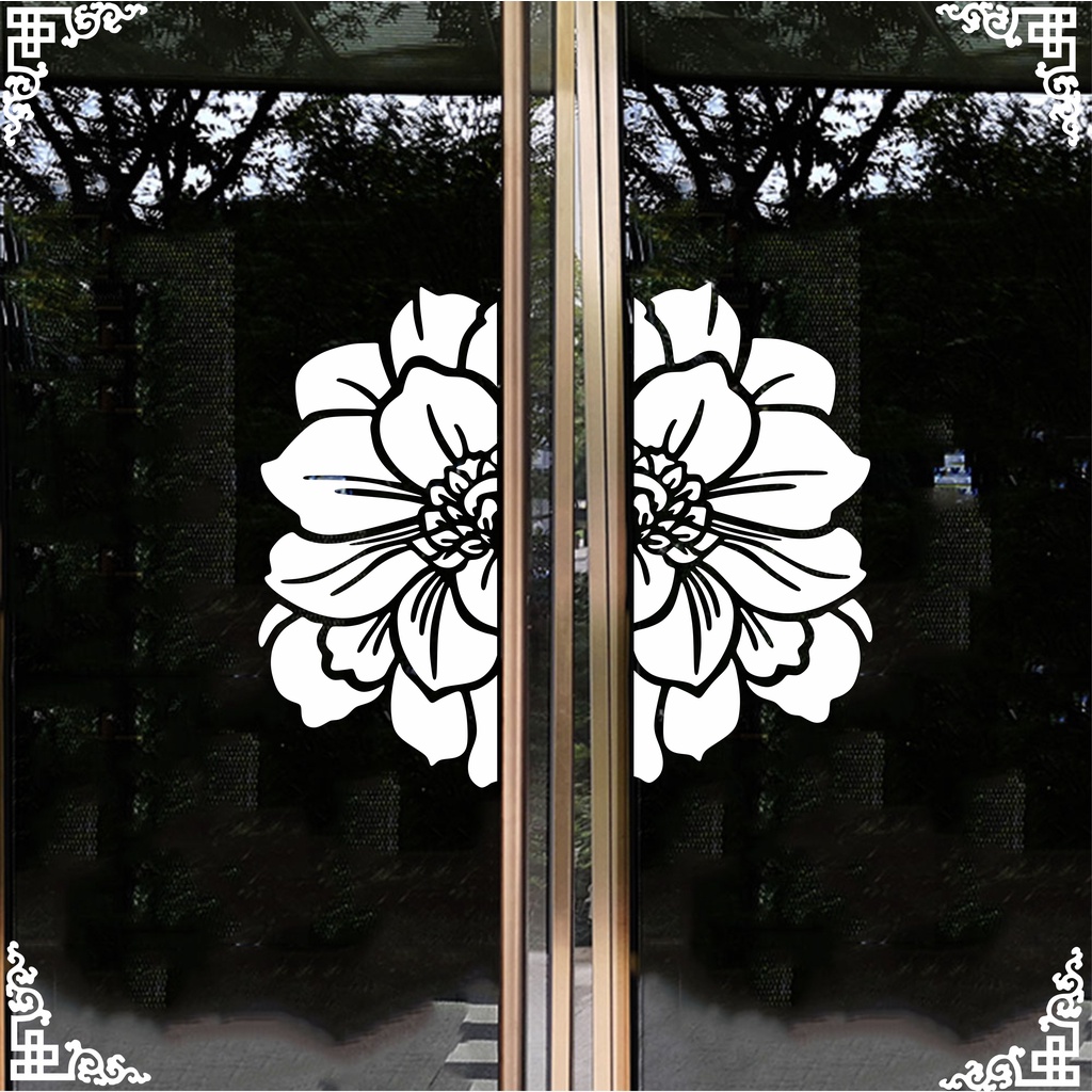 Decal dán trang trí cửa kính