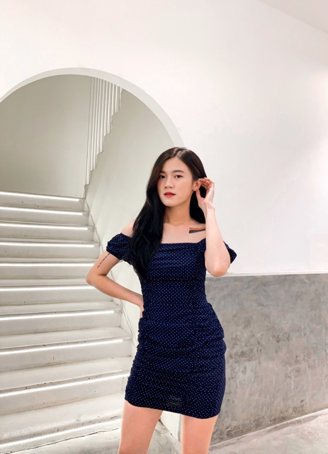 SALE 99K / Đầm nhún trễ vai Mia 2in1 | BigBuy360 - bigbuy360.vn