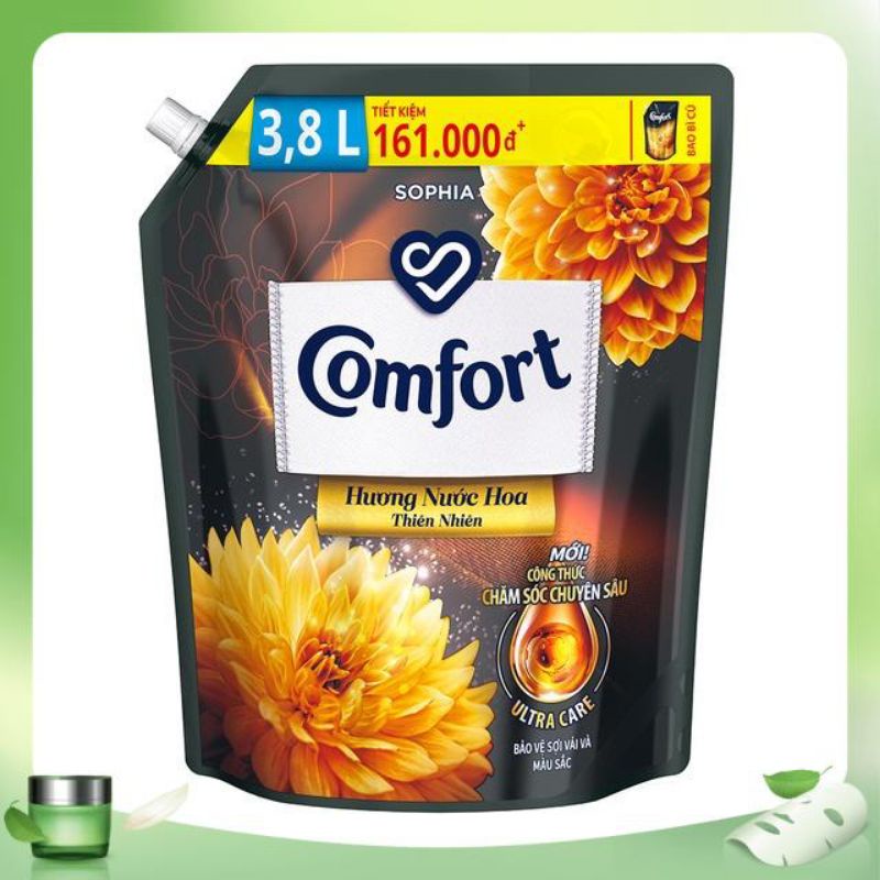 Nước xả làm mềm vải Comfort Chăm sóc Chuyên sâu Túi 3.8L