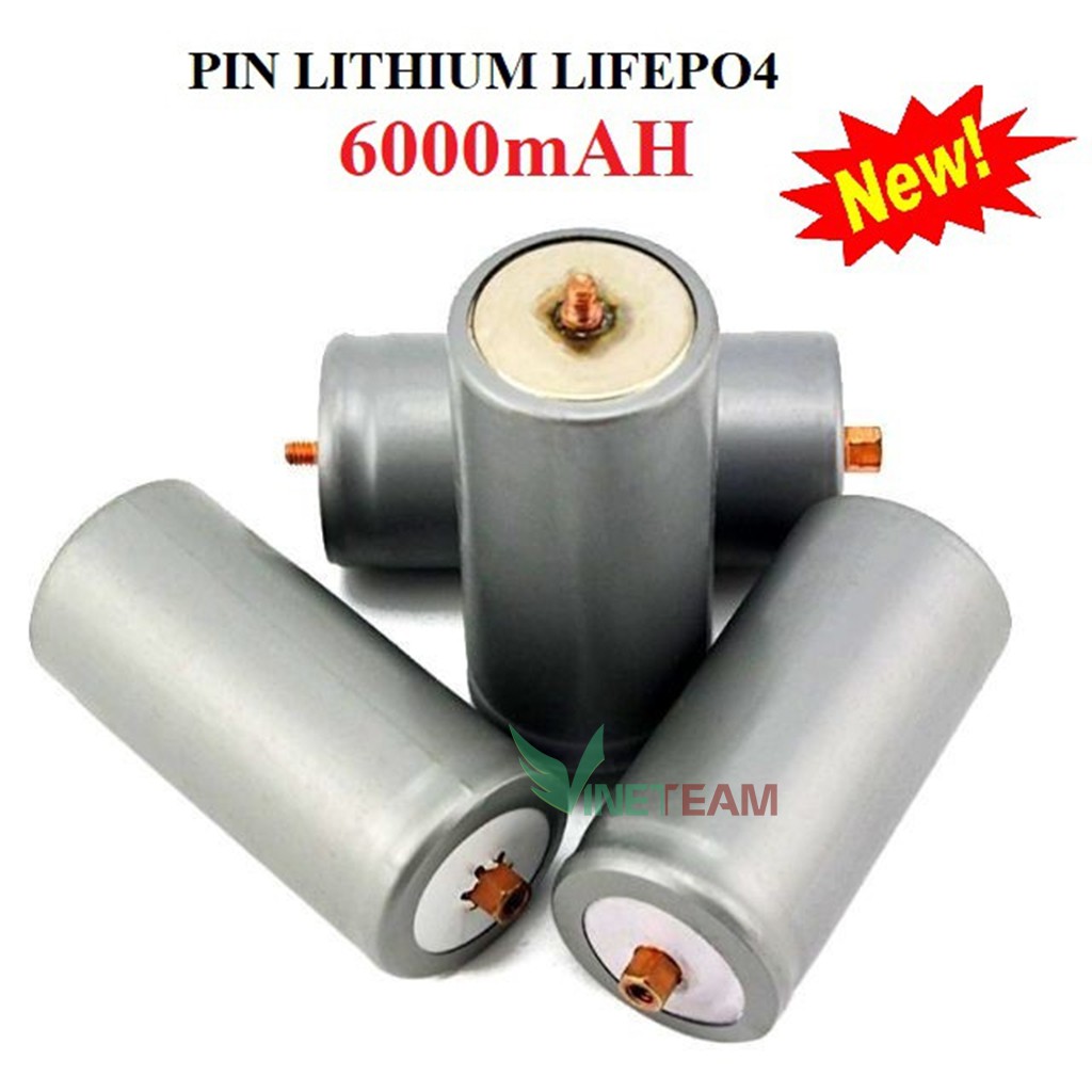 PIN LITHIUM DUNG LƯỢNG 6000mAH 32650 - pin sắt phốt phát