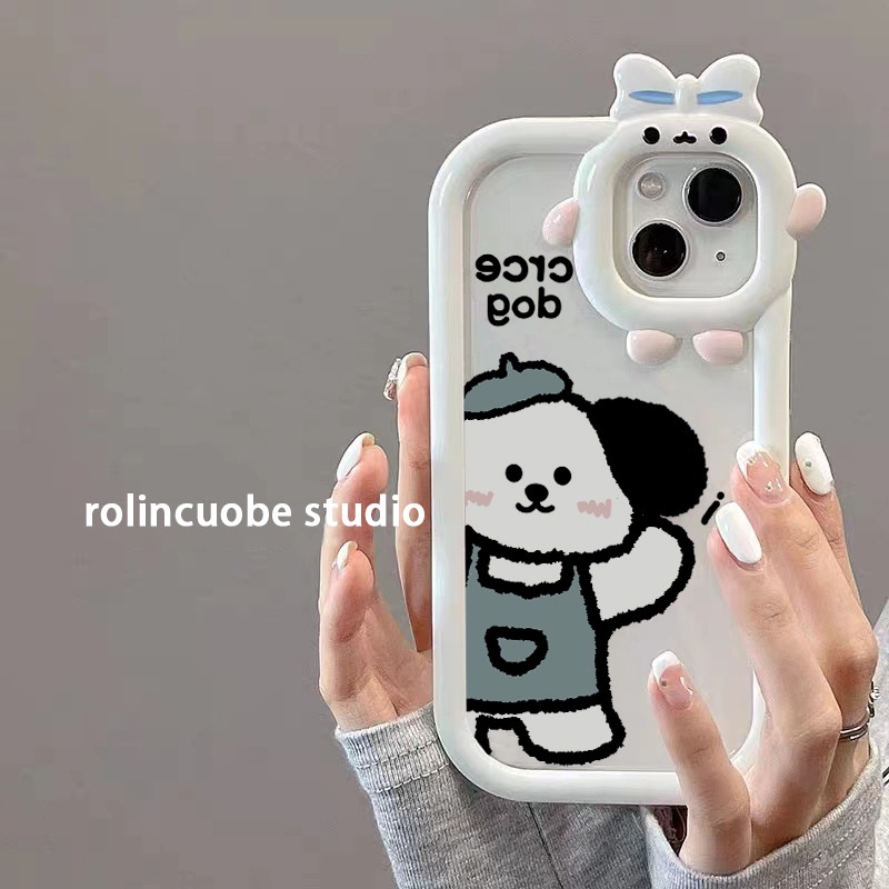 Ốp lưng for iphone Ốp Điện Thoại Dẻo Họa Tiết Hoạt Hình Chú Chó Dễ Thương Chống Sốc Cho iPhone 13 11 14propromax XR 78plus Dinuo case
