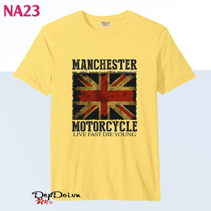 Áo thun nam thời trang Manchester Motorcycle NA23