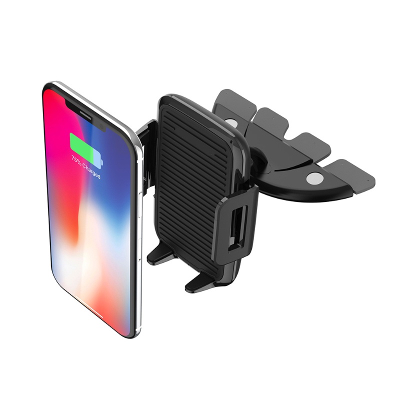 Đế Sạc Điện Thoại Không Dây 10W Qi Cho Xe Hơi