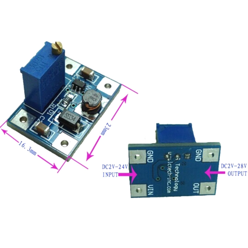 Mô-đun điều chỉnh tăng áp 2A SX1308 DC-DC