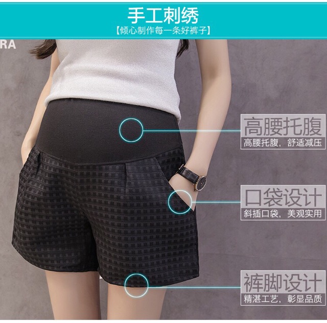 Quần short ống rộng siêu xinh cho mẹ bầu-hàng quảng châu