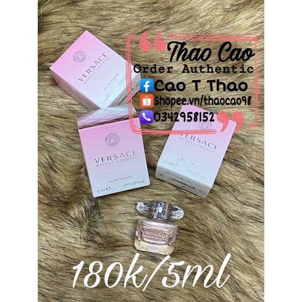 Nước hoa versace mini 5ml