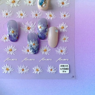 Sticker Dán Móng Nghệ Thuật Hoa 8