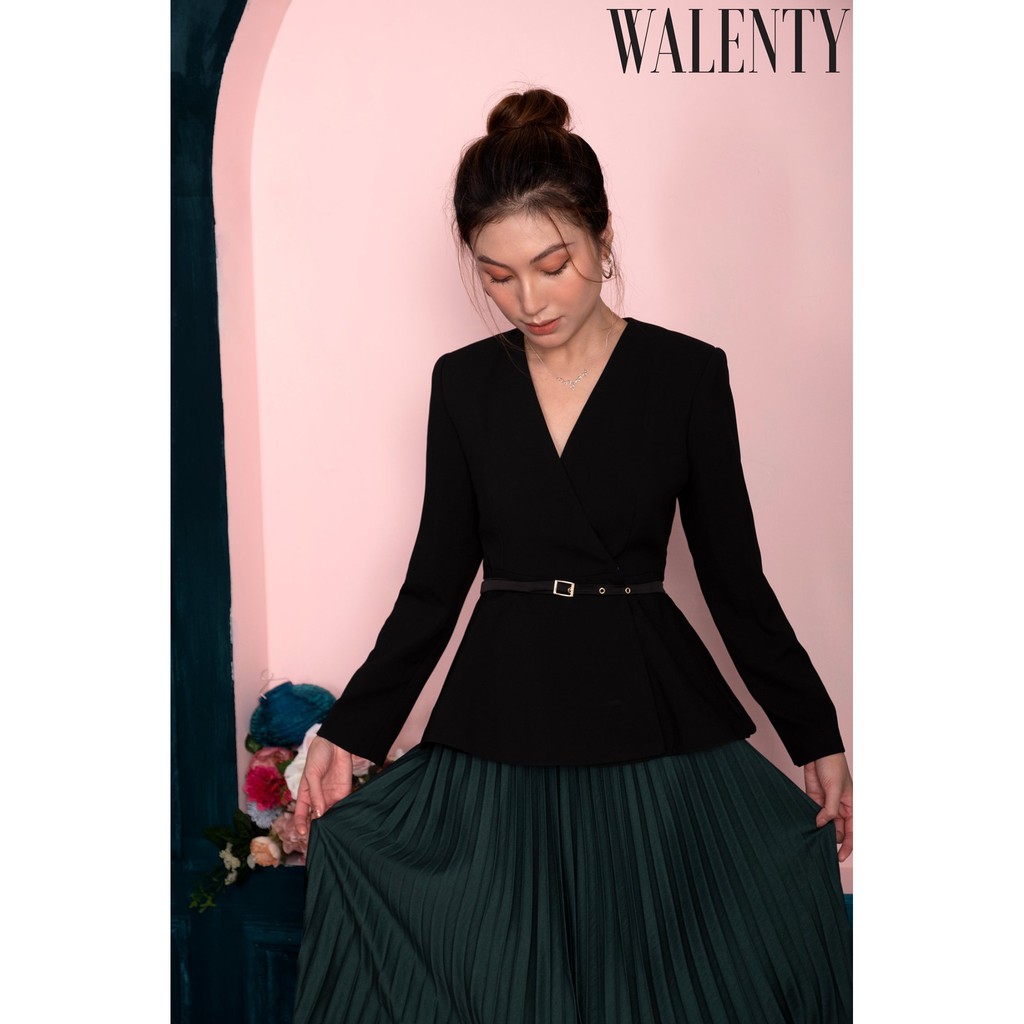WALENTY - Peridot peplum blazer
