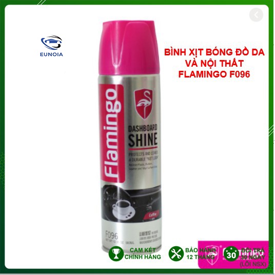 Xịt Dưỡng Bóng Da Và Đồ Nội Thất Oto FLAMINGO F096 - Hương Cà Phê