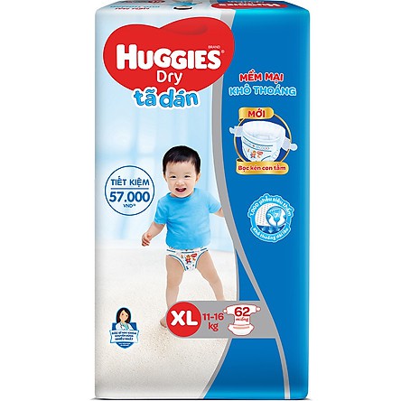 (đệm mây 4 chiều) Tã dán huggies NB74,S56 M76,L68,XL62,XXL56