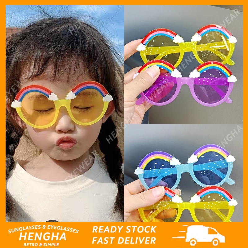 Kính Mát Gọng Tròn Dễ Thương Cho Trẻ Em