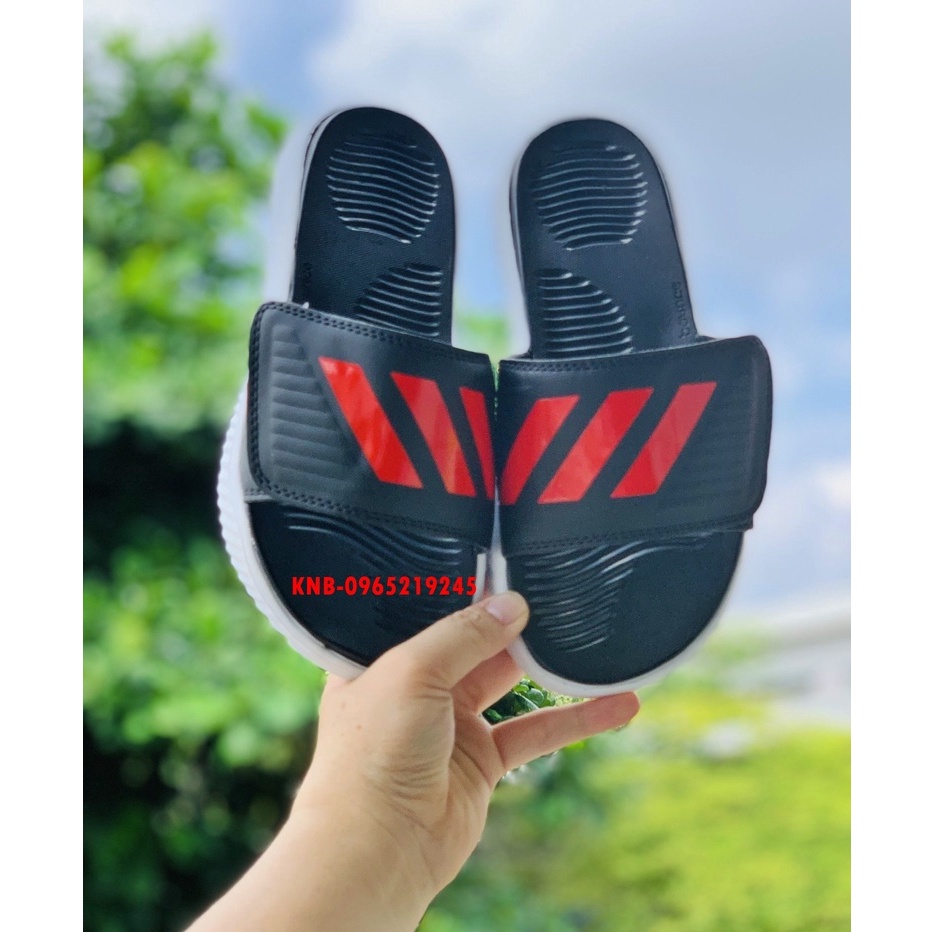 Dép 𝐀𝐃𝐈𝐃𝐀𝐒,dép adidas,dep adidas Alphabounce,dép quai ngang nam nu 3 sọc hàng xịn 1-1 đế dày nhẹ tặng hộp màu đen sọc đỏ