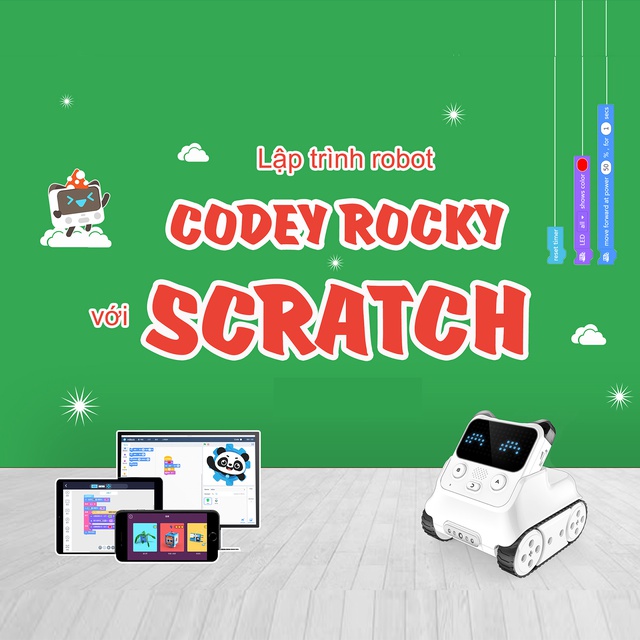 Toàn Quốc [E-Voucher] - VIETSTEM - Khóa học "Lập trình điều khiển robot Codey Rocky"