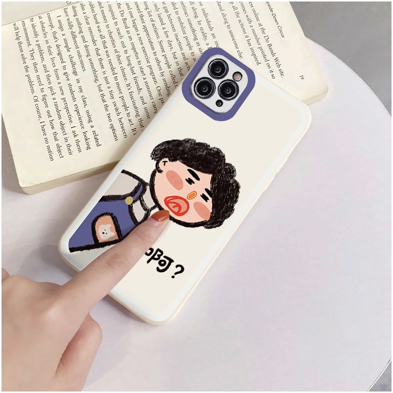 Ốp lưng iphone Bean Couple cạnh vuông 6/6plus/6s/6splus/7/7plus/8/8plus/x/xr/xs/11/12/13/pro/max/plus/promax