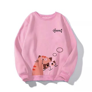 ÁO SWEATER IN MÈO DỄ THUƠNG