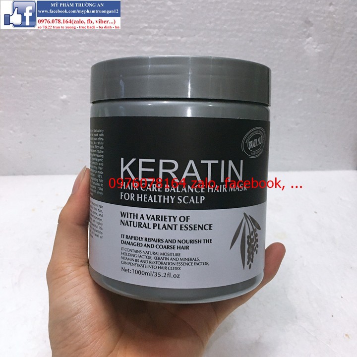 Ủ tóc Keratin Bùn mẫu mới màu ghi