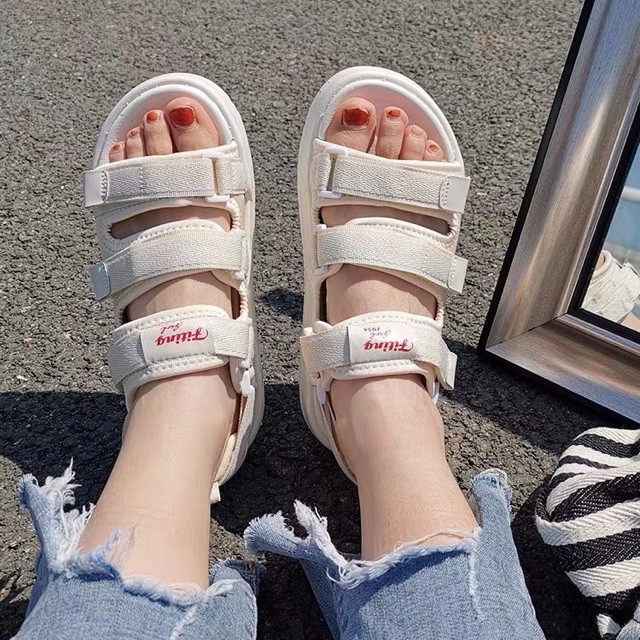 [SALE Mới nhất] Sandal nữ ulzzang HÀN QUỐC 3 quai HOT TREND 2021 trẻ chung, năng đông, chất lượng chính hãng