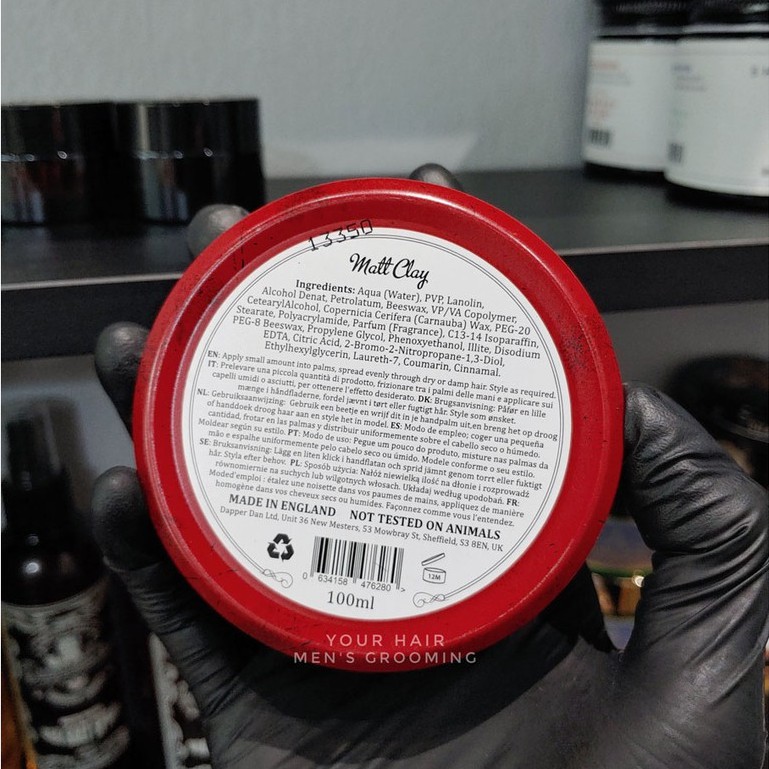 Sáp vuốt tóc Dapper Dan Matt Clay - 100ml