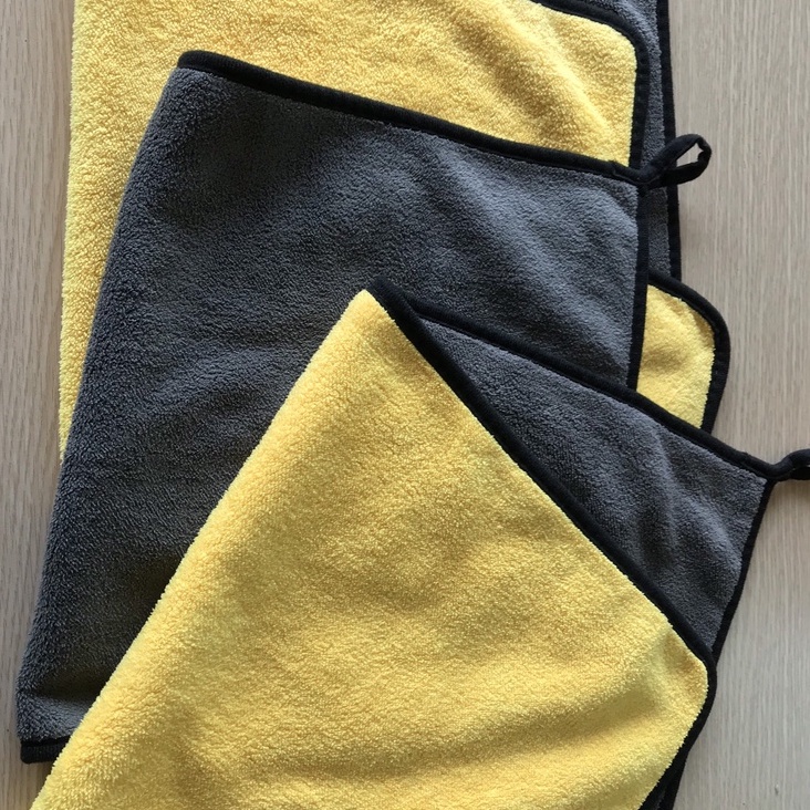 Khăn lau ô tô xe hơi 2 lớp chất vải mềm mịn