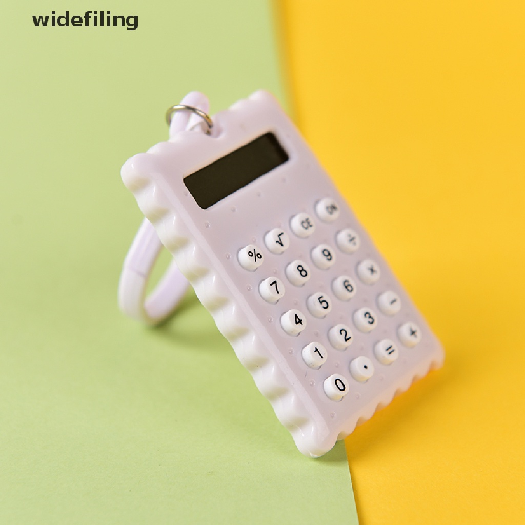Móc Khóa Máy Tính Điện Tử Mini 8 Chữ Số Bằng Nhựa Màu Sắc Ngẫu Nhiên