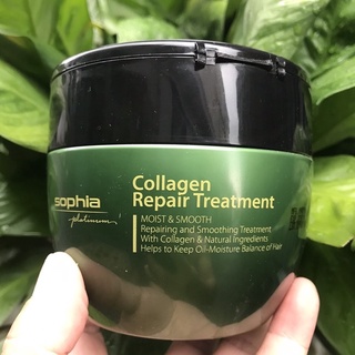 Kem hấp phục hồi tóc Collagen Sophia Platinum 450ml