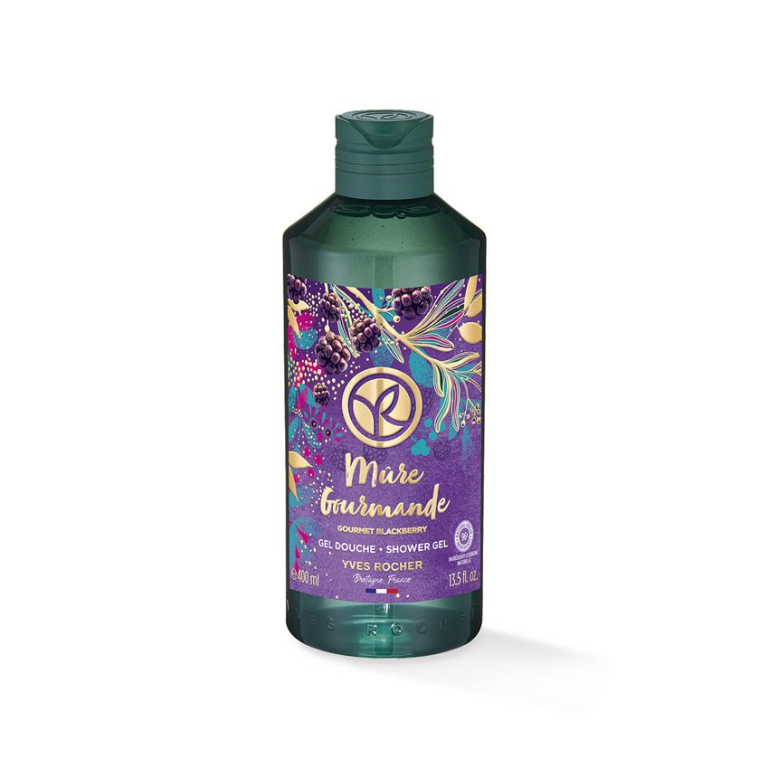 Sữa tắm Yves Rocher hương Mâm xôi đen GOURMET BLACKBERRY/ hương Cam Chocolate SHOWER GEL BOTTLE 400Ml