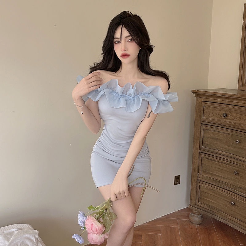 Đầm Ren Trễ Vai Thiết Kế Mới Quyến Rũ Thời Trang Dành Cho Nữ