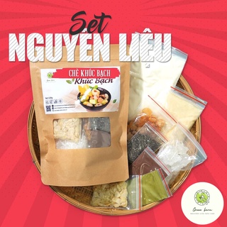 Set Chè Khúc Bạch Tự Nấu 15 - 20 Chén - Nguyên Liệu Làm Bánh, Nấu Chè Tặng Kèm Công Thức - GREEN FARM