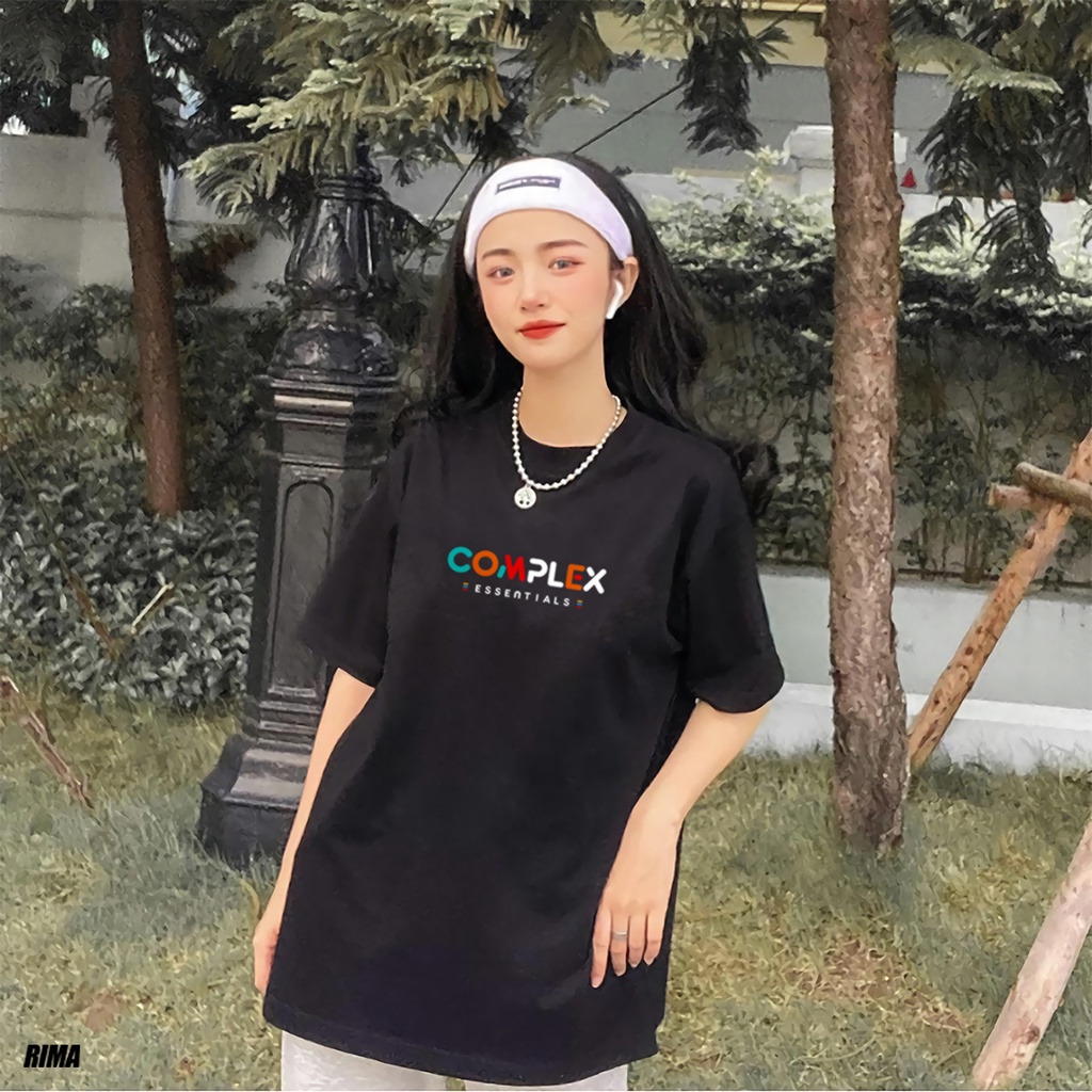Áo Thun Tay Lở COMPLEX Phông Rộng Nam Nữ Unisex Cotton Cao Cấp Đẹp Freesize Hình Trắng Đen Xanh Navy Họa Tiết RIMA