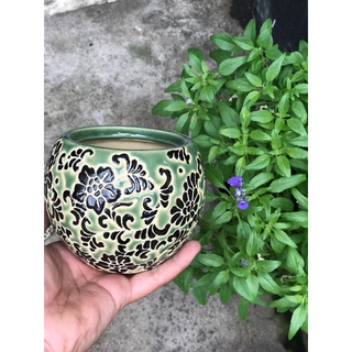 Hủ mứt dây lá gốm sứ Nam bộ