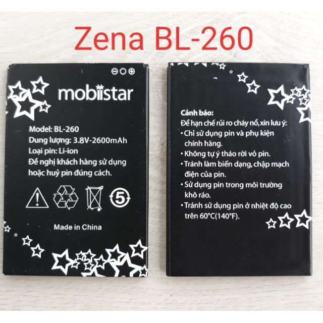 Pin mobiistar Lai Zena (BL-260)