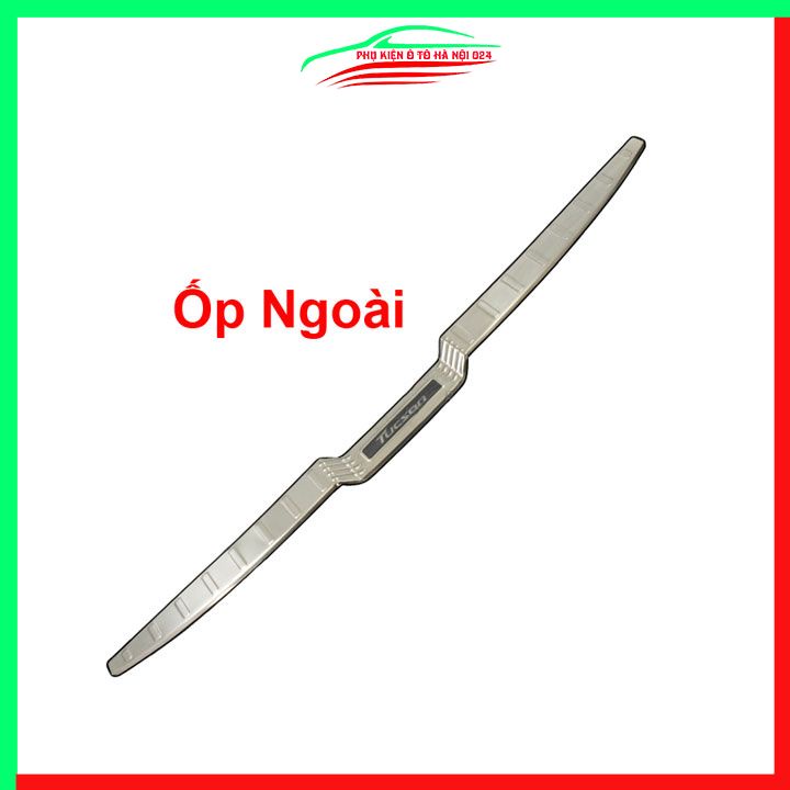 Ốp chống trầy cốp trong ngoài Tucson 2022-2023 inox sáng bóng