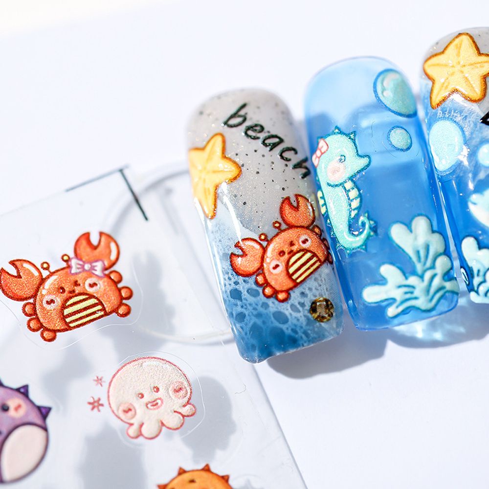 [Hàng mới về] Miếng dán trang trí móng tay hoạt hình 3d diy