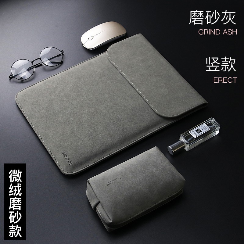 Túi Đựng laptop Chất Liệu Da Lộn Cho MacBook Air 11 12 13 Pro 13.3 14 15 16 inch iPad 12.9 Dell XPS 13 / 14 surface MateBook Pro