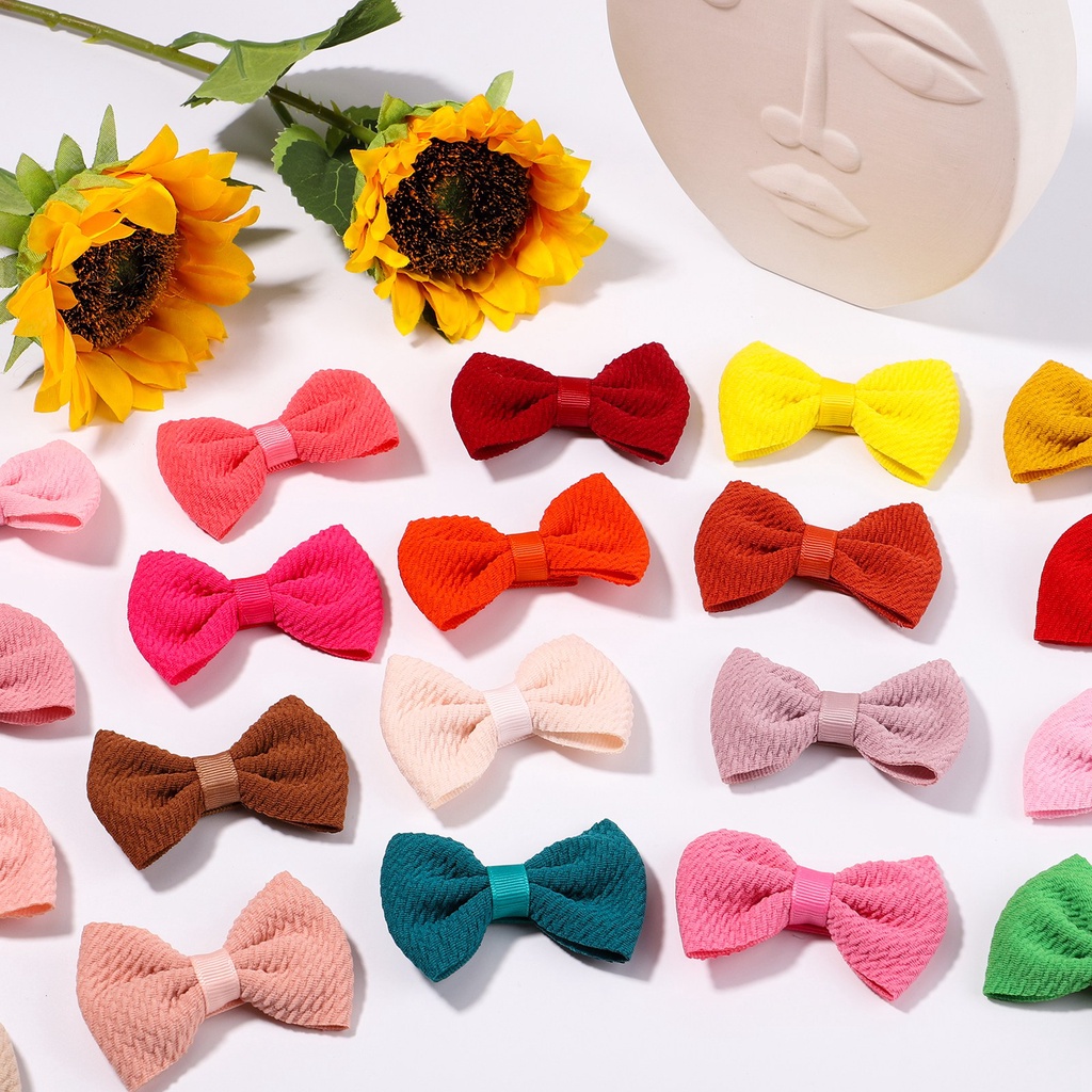 Kẹp tóc nơ KIDSBOWS 40 màu 2.9inch dễ thương cho bé gái